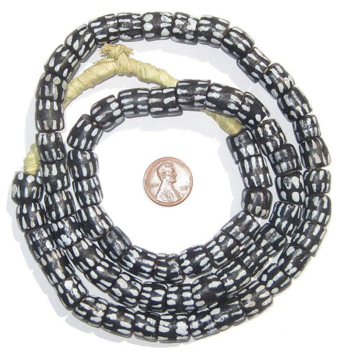 Zebra Krobo Powder Glass Beads - The Bead Chest