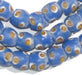 Blue Evil Eye Krobo Powder Glass Beads - The Bead Chest