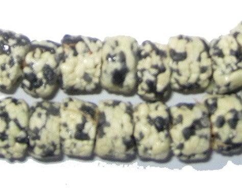 Krobo Fancy Powderglass Beads (Granite) - The Bead Chest