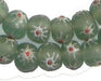 Painted Flower Recycled Glass Beads - The Bead Chest