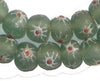 Painted Flower Recycled Glass Beads