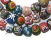 Krobo Fancy Powder Glass Beads