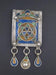 Fancy Enameled Jewish Berber Pendant w/ Dangles - The Bead Chest
