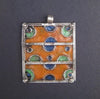 Rectangular Enameled Berber Pendant (Large)