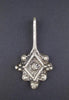 Artisanal Moroccan Cast Silver Pendant
