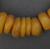 Amber Color Round Moroccan Horn Beads