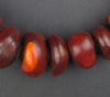 Moroccan Translucent Cherry Amber Resin Beads (Graduated)