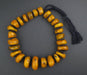 Moroccan Bumble Bee Amber Resin Beads (Graduated) - The Bead Chest