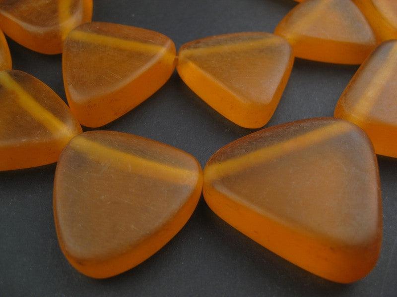 Moroccan Resin Wedding Beads (Tangerine) - The Bead Chest