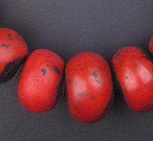 Moroccan Cherry Amber Resin Beads (Graduated) - The Bead Chest