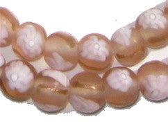 Rose Glass Millefiori Beads - The Bead Chest