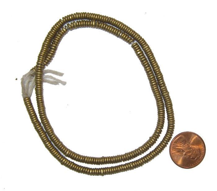 Kenya Brass Heishi Beads - The Bead Chest