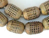 Brass Filigree Beads (Round, Cylindrical)