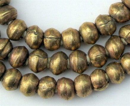 Round Brass Ethiopian Beads (8mm) - The Bead Chest