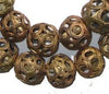 Brass Filigree Globe Beads (Large)