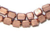 Copper Metal Cube Beads