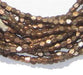 Antiqued Copper Diamond Cut Faceted Mini-Cube Beads - The Bead Chest