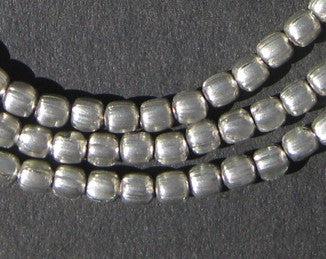 Silver Color Oval Beads - The Bead Chest