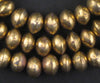 Mali Brass Bicone Beads (9x12mm)