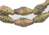 Brass Filigree Beads Oblong, Basket Design (Small)