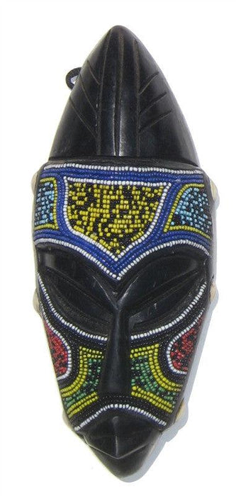 African Ghana Beaded Mask - The Bead Chest