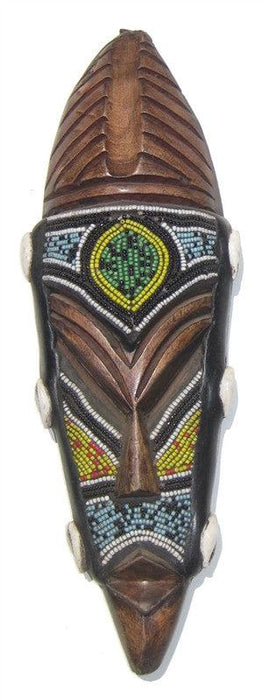 African Ghana Beaded Mask - The Bead Chest
