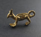Fox Brass Pendant from Africa - The Bead Chest