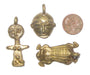 3 Piece Variety Pack of Ghana Brass Pendants - The Bead Chest