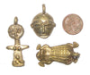 3 Piece Variety Pack of Ghana Brass Pendants