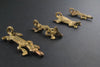 Reptilian Pack of Ghana Brass Pendants (4 pieces)
