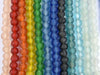 12 Strand Rainbow Bundle - Recycled Glass Beads (14mm)