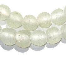 Clear Recycled Glass Beads (14mm) - The Bead Chest