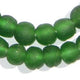 Green Recycled Glass Beads (14mm) - The Bead Chest