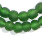 Green Recycled Glass Beads (14mm) - The Bead Chest
