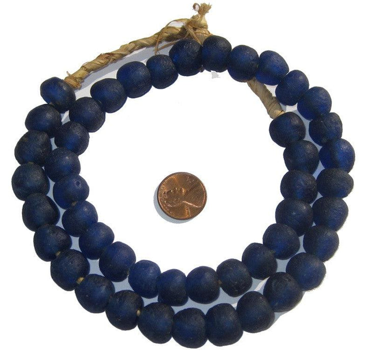 Cobalt Blue Recycled Glass Beads — The Bead Chest