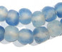Blue Swirl Recycled Glass Beads (14mm) - The Bead Chest