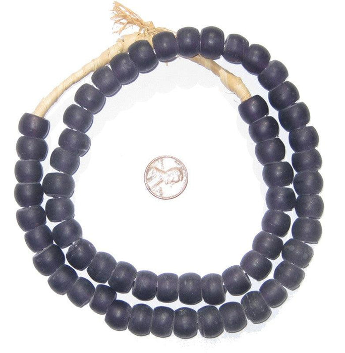 Purple Recycled Glass Beads (Medium) - The Bead Chest