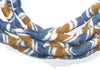 White, Blue, Brown Sandcast Beads (Long Strand)
