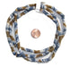 White, Blue, Brown Sandcast Beads (3 Strands) - The Bead Chest