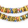 Kumasi Medley Fused Rondelle Recycled Glass Beads (11mm)