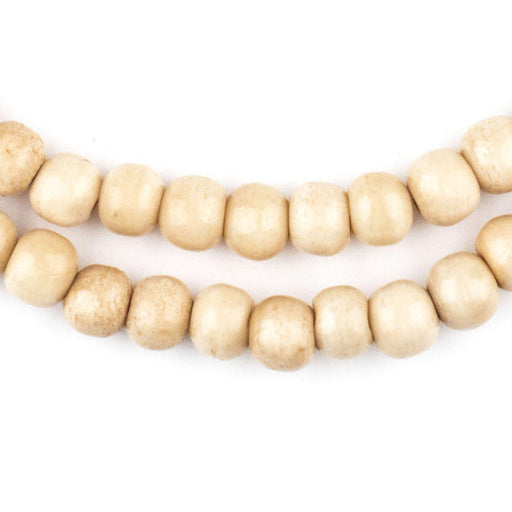 Vintage-Style Mala Bone Beads (8mm) - The Bead Chest