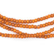 Vintage Style Orange White Heart Beads (4mm) - The Bead Chest