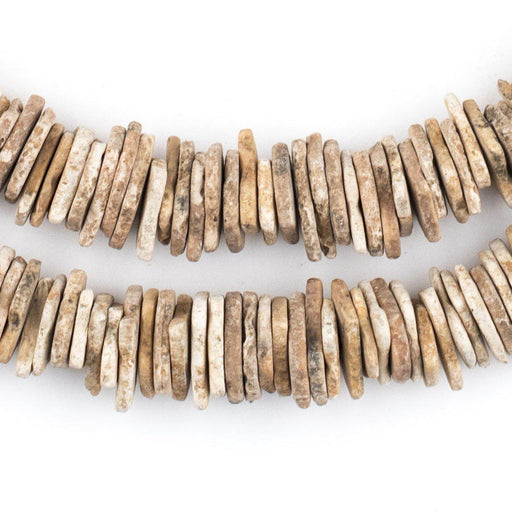 Old Ostrich Eggshell Beads (Graduated) - The Bead Chest