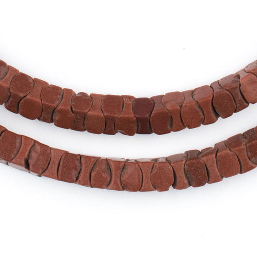 Rare Brown Square Snake Beads - The Bead Chest