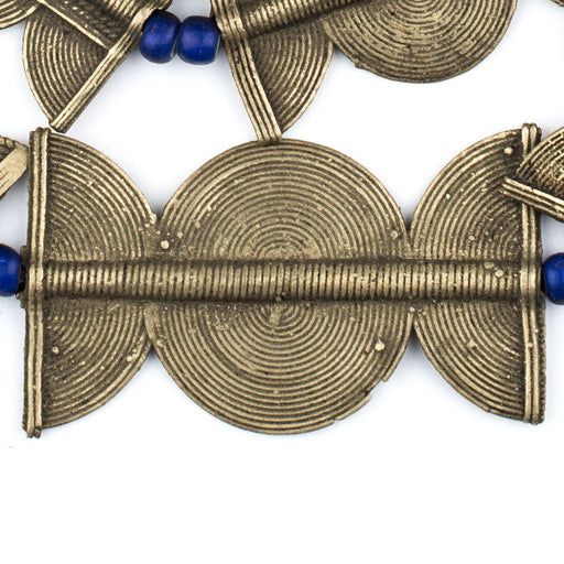 Super Jumbo Sun Moon Design Baule Brass Beads (72x40mm)