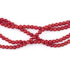 Crimson Red Bamboo Coral Seed Beads (3mm)