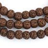 Vintage-Style Rudraksha Prayer Beads (10mm)