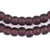 Smooth Purple Recycled Glass Beads (11mm)