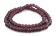 Smooth Purple Recycled Glass Beads (11mm) - The Bead Chest