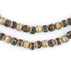 Rustic Inlaid Yak Bone Mala Beads (6mm)